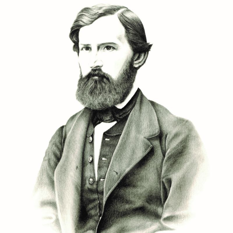 К. Д. Ушинский. Копия фотопортрета