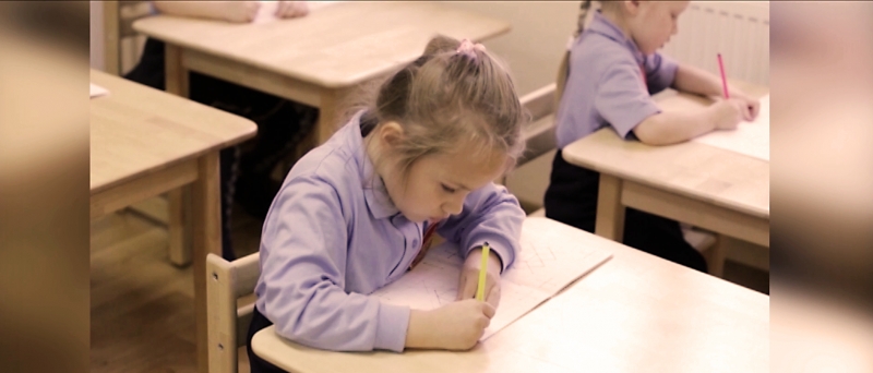 Фрагмент урока. Подготовка к письму детей 5 лет