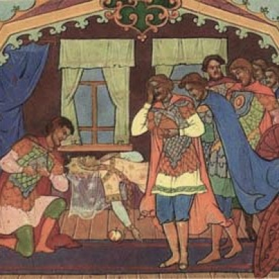 В. А. Жуковский «Спящая царевна». А. С. Пушкин. «Сказка о мёртвой царевне и семи богатырях». Состязание в мастерстве. 5 класс