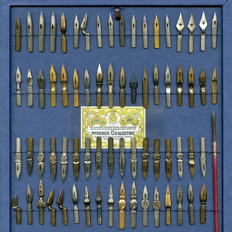 Винтажные стальные российские перья как образцы изысканности и благородства